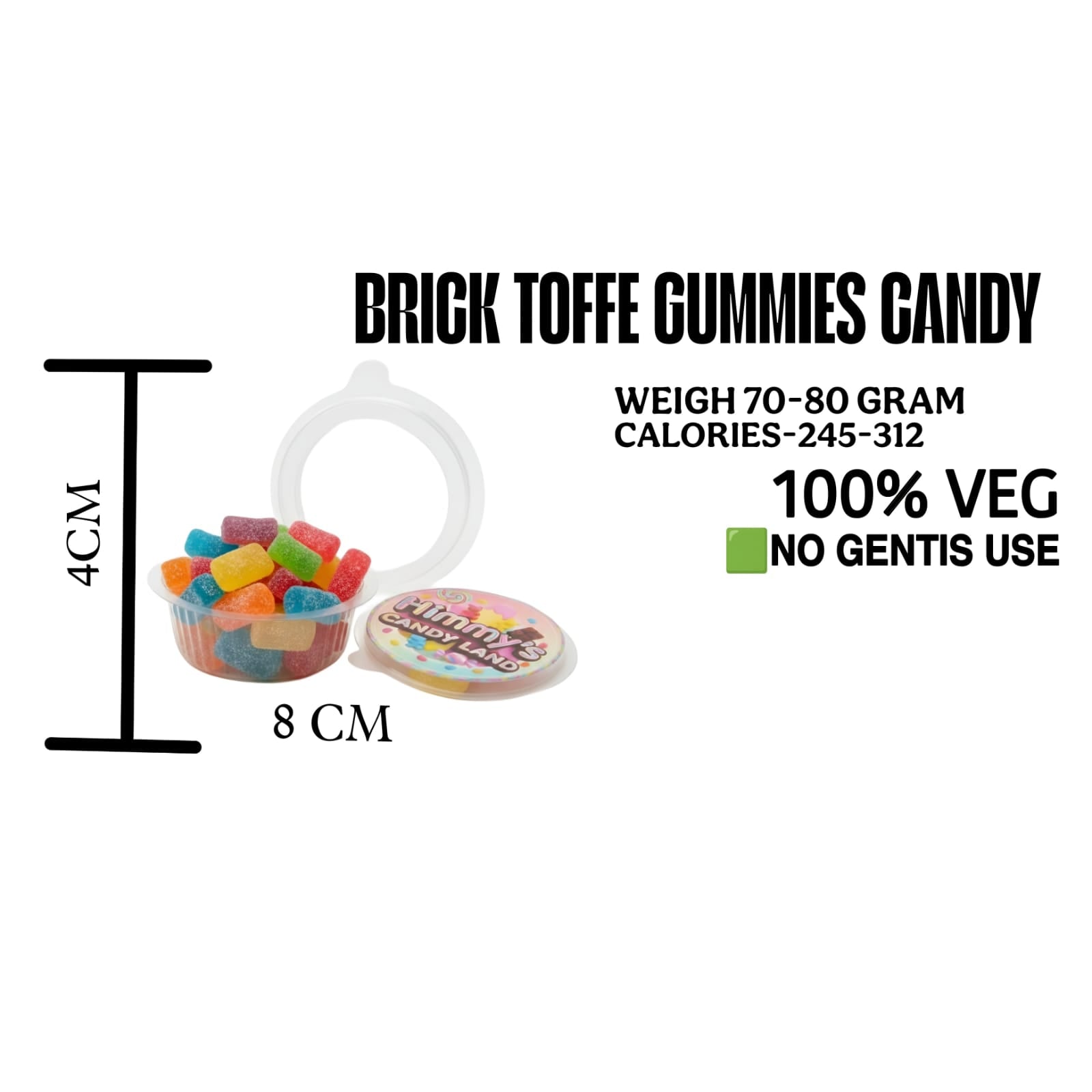 BRICKS TOFFE GUMMIES CANDY