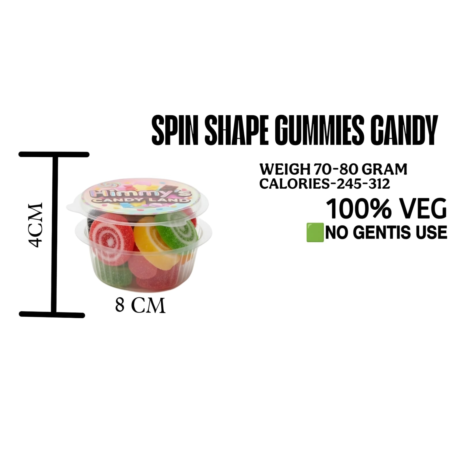 SPIN SHAPE GUMMIES CANDY